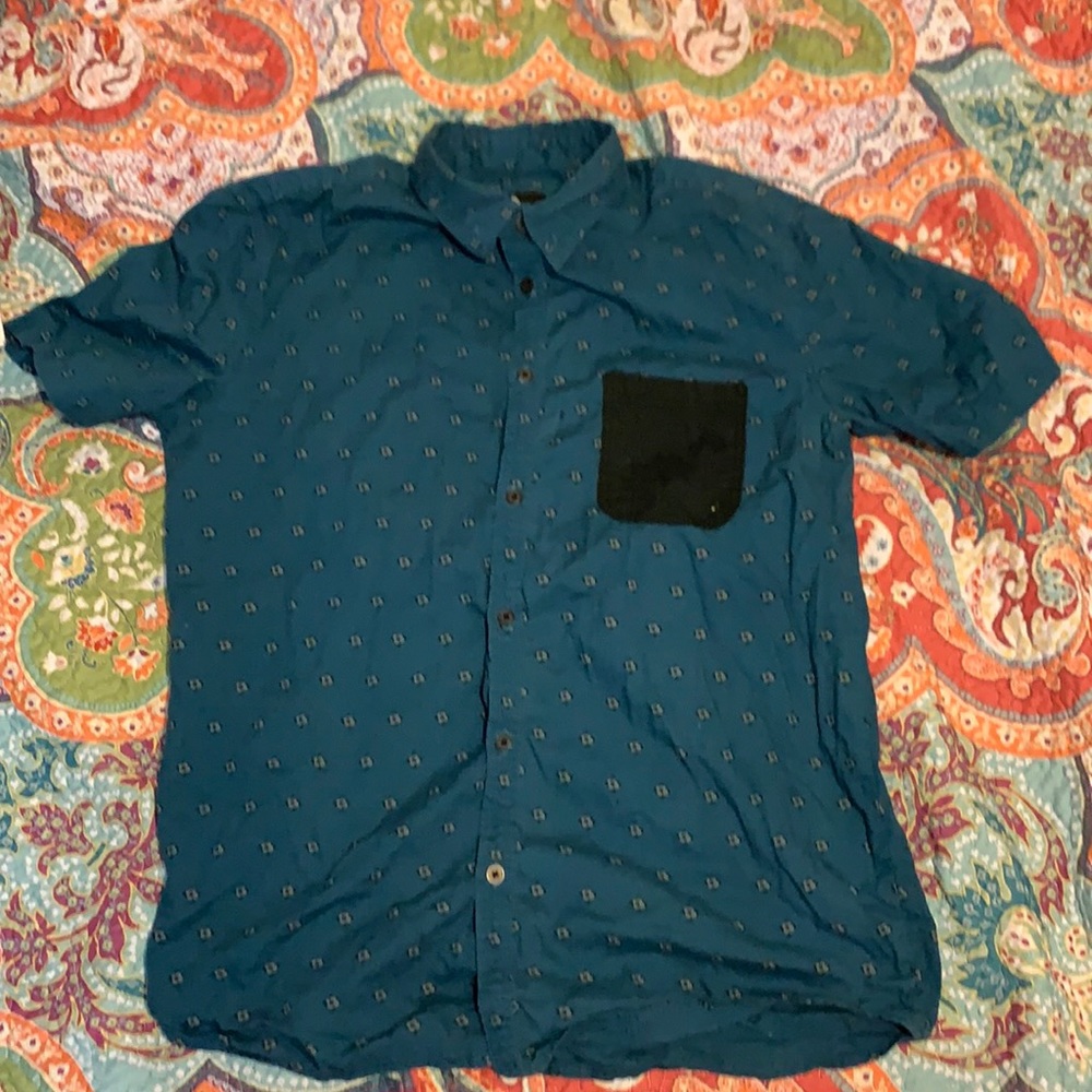 Large slim fit men’s button up
